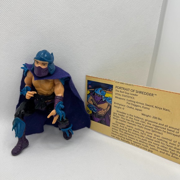 Mirage Other - Shredder‎  1988 Teenage Mutant Ninja Turtle Vintage Playmates Toys